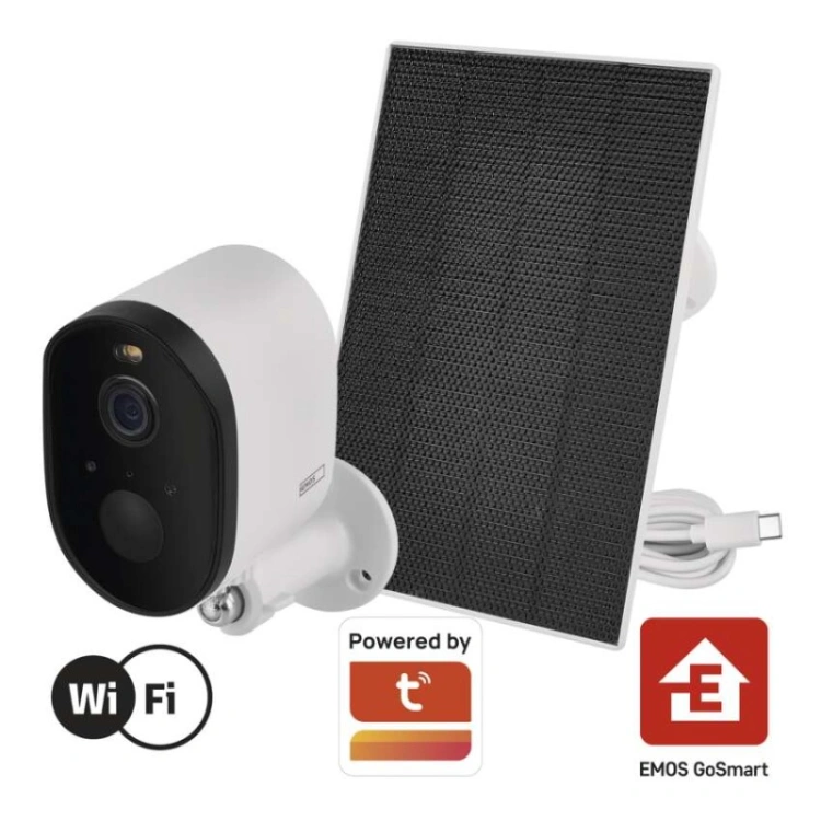 GoSmart Kamera zewnętrzna IP-1150 SNAP z WiFi, akumulatorem i panelem solarnym