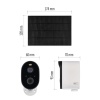 GoSmart Kamera zewnętrzna IP-1150 SNAP z WiFi, akumulatorem i panelem solarnym
