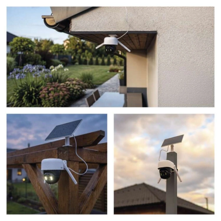 GoSmart Kamera zewnętrzna IP-1200 WASP z WiFi, akumulatorem i panelem solarnym
