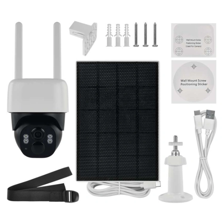 GoSmart Kamera zewnętrzna IP-1200 WASP z WiFi, akumulatorem i panelem solarnym