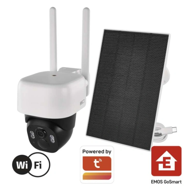 GoSmart Kamera zewnętrzna IP-1200 WASP z WiFi, akumulatorem i panelem solarnym
