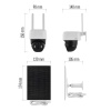 GoSmart Kamera zewnętrzna IP-1200 WASP z WiFi, akumulatorem i panelem solarnym