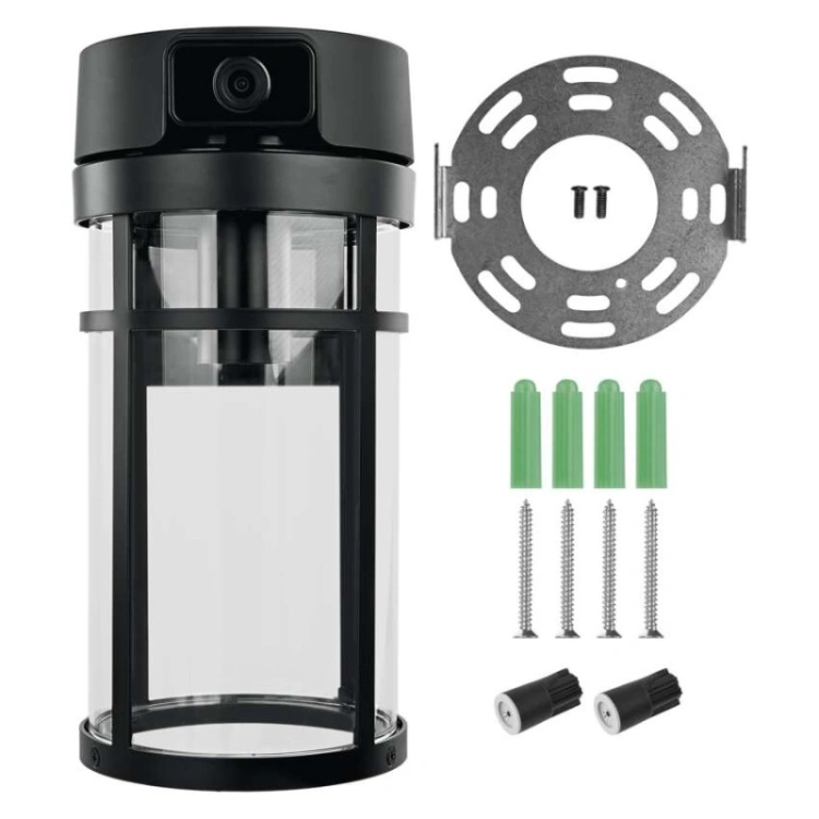 GoSmart Zewnętrzna kamera obrotowa IP-1300 LANTERN z WiFi i lampą, czarna