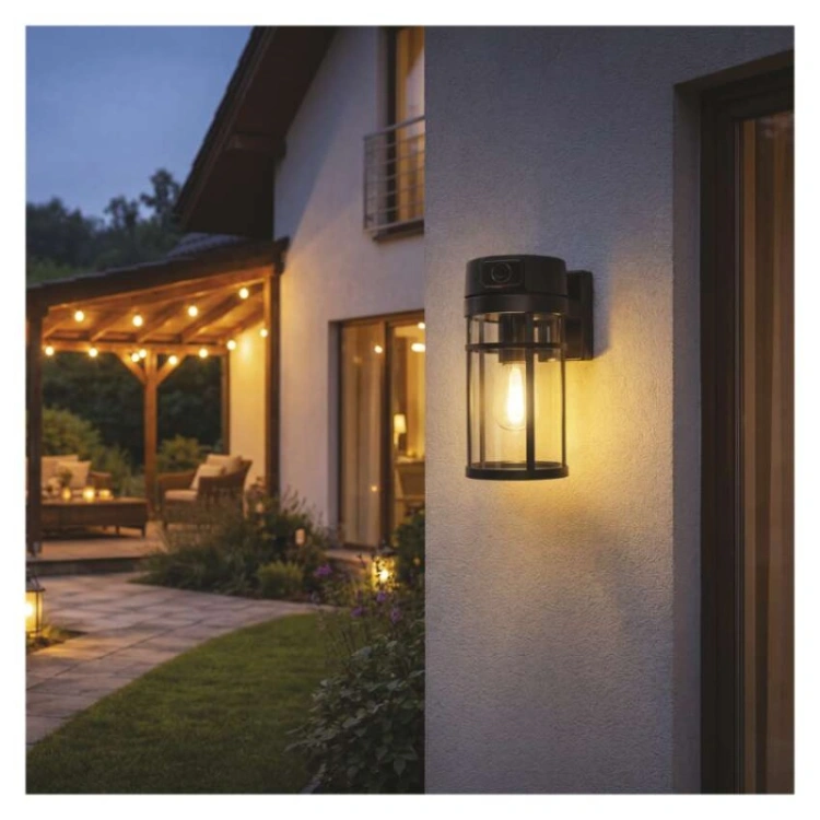 GoSmart Zewnętrzna kamera obrotowa IP-1300 LANTERN z WiFi i lampą, czarna