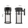GoSmart Zewnętrzna kamera obrotowa IP-1300 LANTERN z WiFi i lampą, czarna