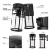 GoSmart Zewnętrzna kamera obrotowa IP-1300 LANTERN z WiFi i lampą, czarna