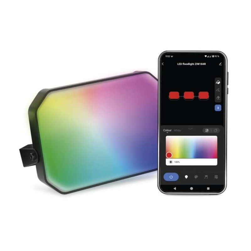 GoSmart Naświetlacz LED RGB IC + CCT, IP65, zestaw rozszerzający 1 szt., WiFi