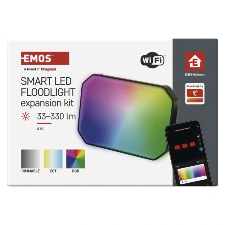 GoSmart Naświetlacz LED RGB IC + CCT, IP65, zestaw rozszerzający 1 szt., WiFi