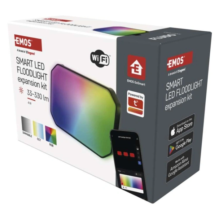 GoSmart Naświetlacz LED RGB IC + CCT, IP65, zestaw rozszerzający 1 szt., WiFi