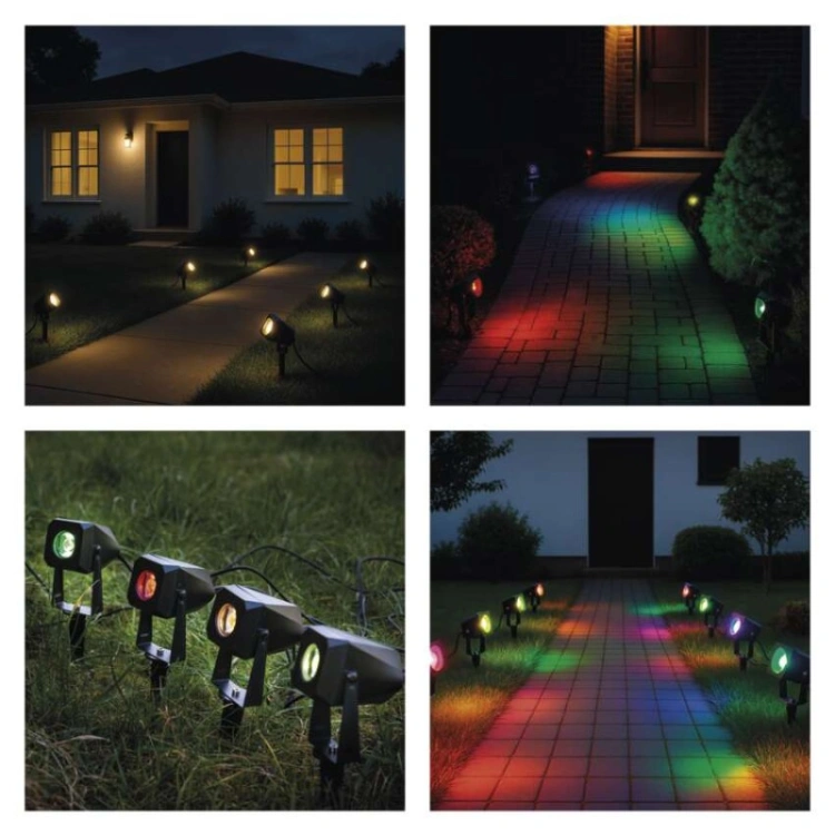 GoSmart Oświetlenie punktowe LED RGB IC + CCT, IP65, zestaw startowy 4 szt., WiFi