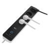 GoSmart Przedłużacz 2 m / 4 gniazda / z wyłącznikiem / z USB / biało-czarny / PVC / 1,5mm2