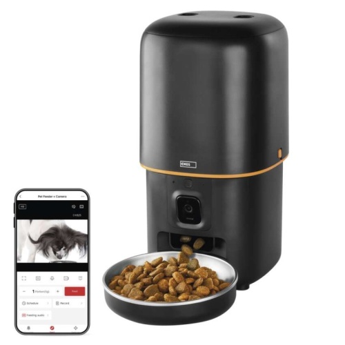 GoSmart Karmidło z kamerą PET CARE, 4 l, czarne, Wi-Fi