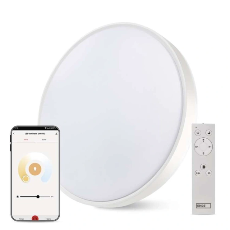 GoSmart Oprawa LED natynkowa, okrągła, 45W, RGB, ściemnialna, WiFi