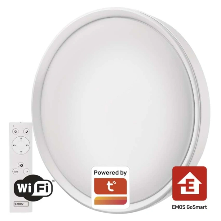GoSmart Oprawa LED natynkowa, okrągła, 45W, RGB, ściemnialna, WiFi