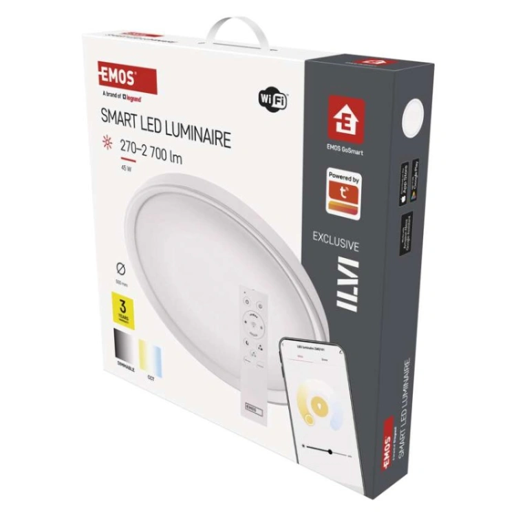 GoSmart Oprawa LED natynkowa, okrągła, 45W, RGB, ściemnialna, WiFi