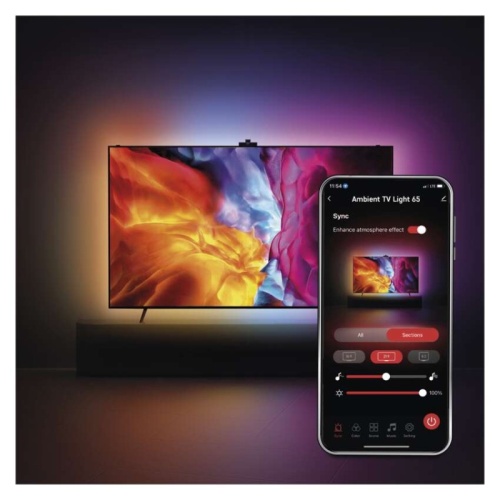 GoSmart Oświetlenie Ambilight LED RGB do TV 65“ (164 cm)