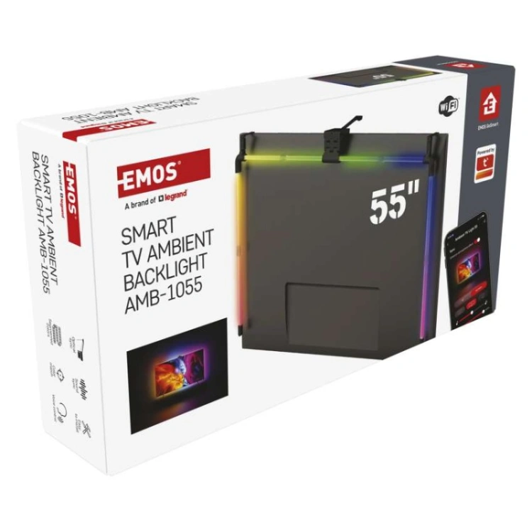 GoSmart Oświetlenie Ambilight LED RGB do TV 55'' (139 cm)