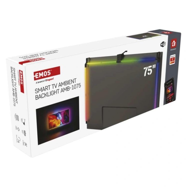 GoSmart  Oświetlenie Ambilight LED RGB do TV 75“ (189 cm)