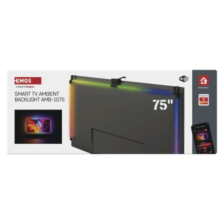 GoSmart  Oświetlenie Ambilight LED RGB do TV 75“ (189 cm)