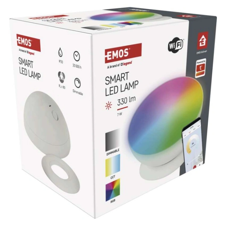 GoSmart Oprawa LED Ambilight, biała, ciepła–zimna biel/ RGB, WiFi