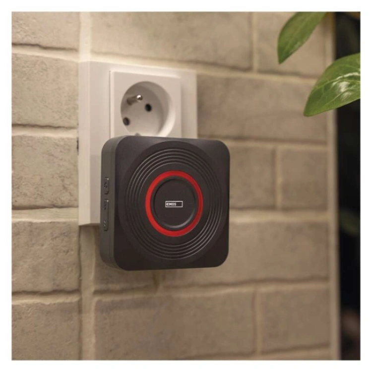 GoSmart Dzwonek bezprzewodowy z WiFi, srebrny