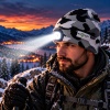 Moduł latarki LED w szarej czapce moro Eco Light