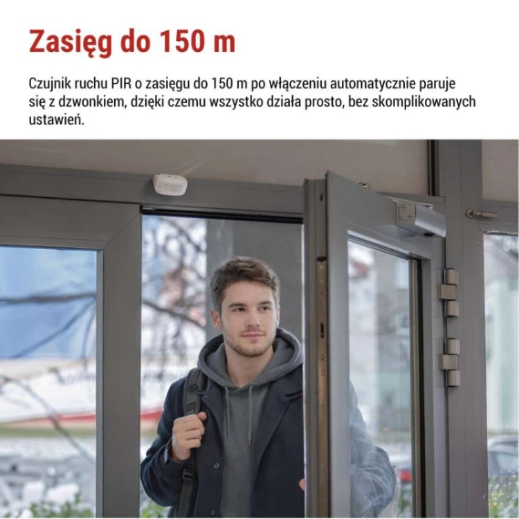 Dzwonek bezprzewodowy DC P57P02, 3× AAA