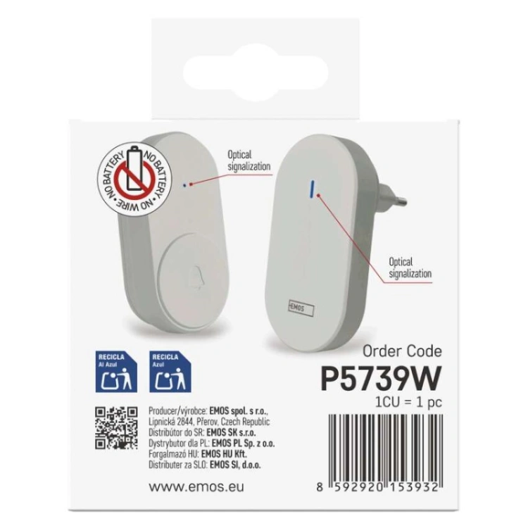 Dzwonek bezprzewodowy do drzwi P5739W