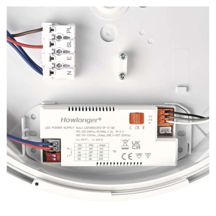 Oprawa LED FLERI, 20W regulowana CCT, IP65