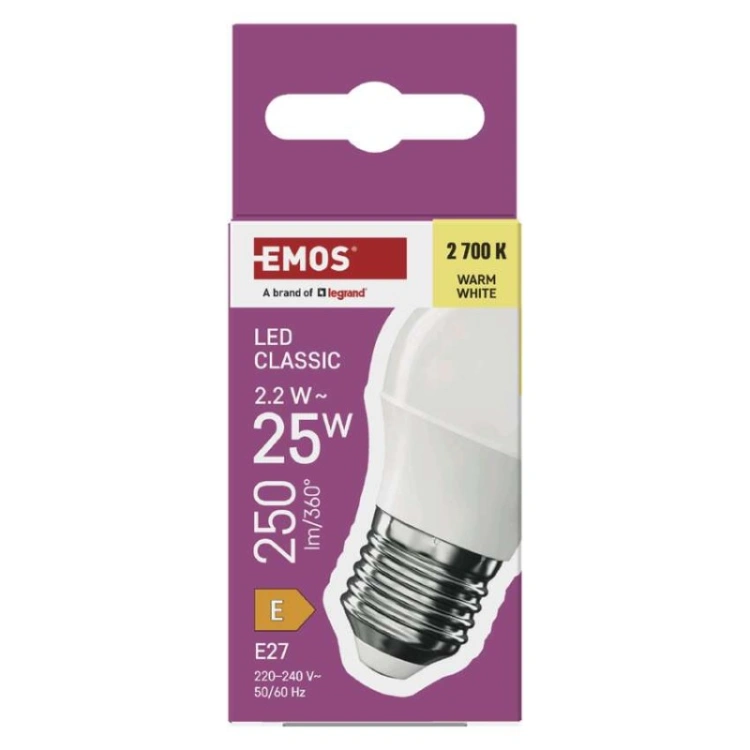 Żarówka LED CLS Mini Globe / E27 / 2,2 W (25 W) / 250 lm / ciepła biel