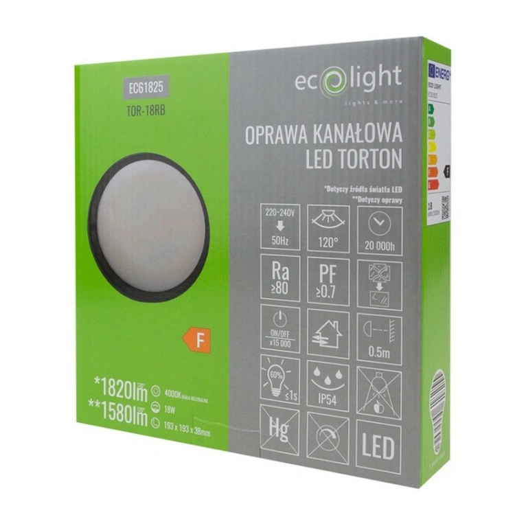 Oprawa LED Torton 18 W 1580 lm IP54