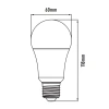 Wymiary żarówki ECO LIGHT E27 60x118mm
