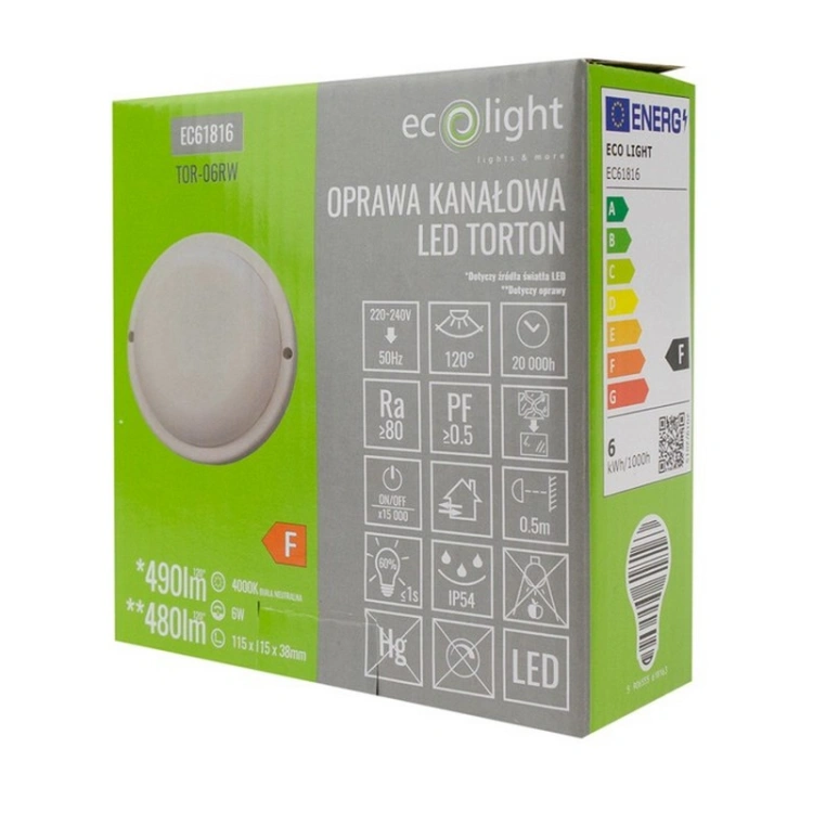 Biała oprawa LED Torton 6 W