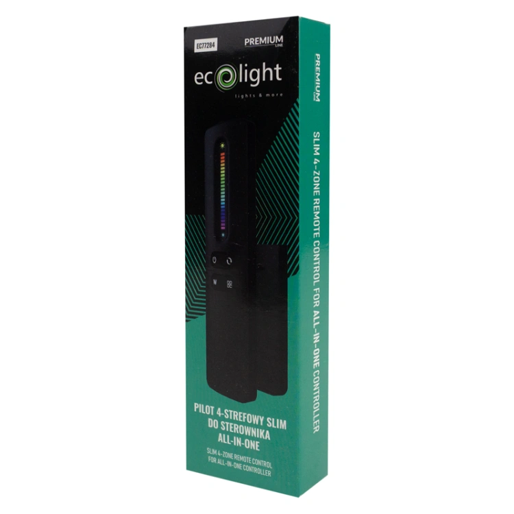 Pilot 4-strefowy slim do sterownika all-in-one czarny