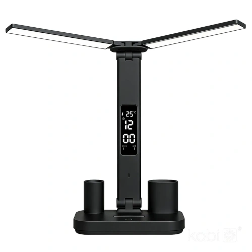 Czarna lampka biurkowa LED2B NOBLITE P 5W 3CCT