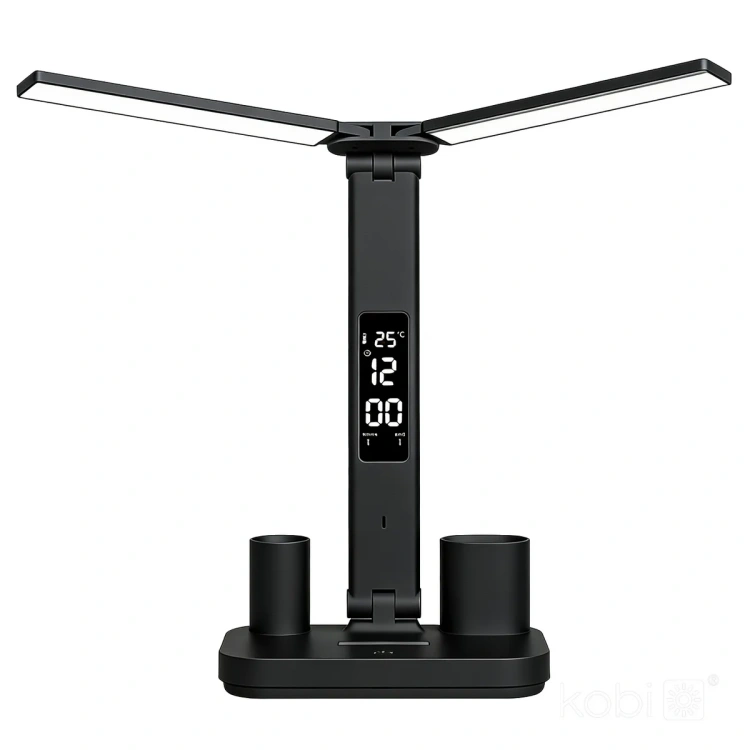 Czarna lampka biurkowa LED2B NOBLITE P 5W 3CCT