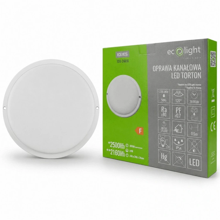 Oprawa LED Torton 24 W 2160 lm IP54 biała