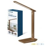 Brązowa lampka biurkowa LED2B NOBLITE N 7W 3CCT