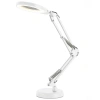 Biała lampka biurkowa LED2B AURIQ LOUPE 10W 3CCT z lupą 5x