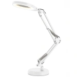 Biała lampka biurkowa LED2B AURIQ LOUPE 10W 3CCT z lupą 5x