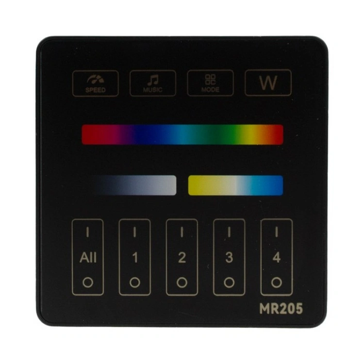 Przedni panel czarnego pilota LED do sterownika All-in-One