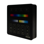 Kwadratowa czarna obudowa pilota panelowego LED Eco Light