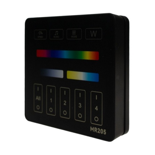Kwadratowa czarna obudowa pilota panelowego LED Eco Light