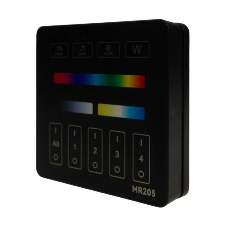 Kwadratowa czarna obudowa pilota panelowego LED Eco Light