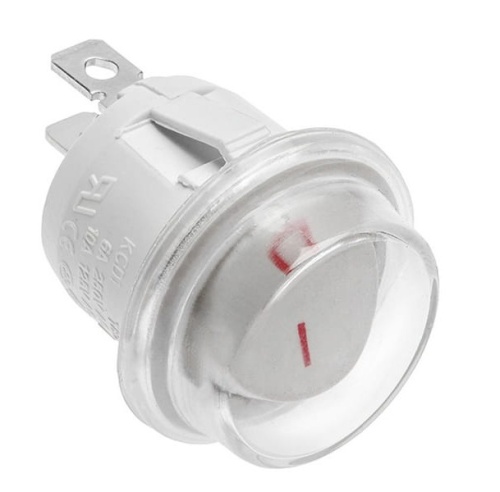 Przełącznik kołyskowy AE-WLIP44-15 okrągły BIAŁY IP44 max 1300W max. 230V GTV