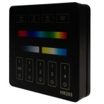 Kwadratowa czarna obudowa pilota panelowego LED Eco Light