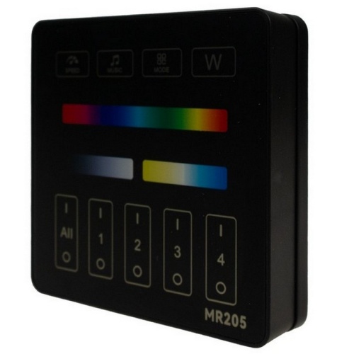 Kwadratowa czarna obudowa pilota panelowego LED Eco Light