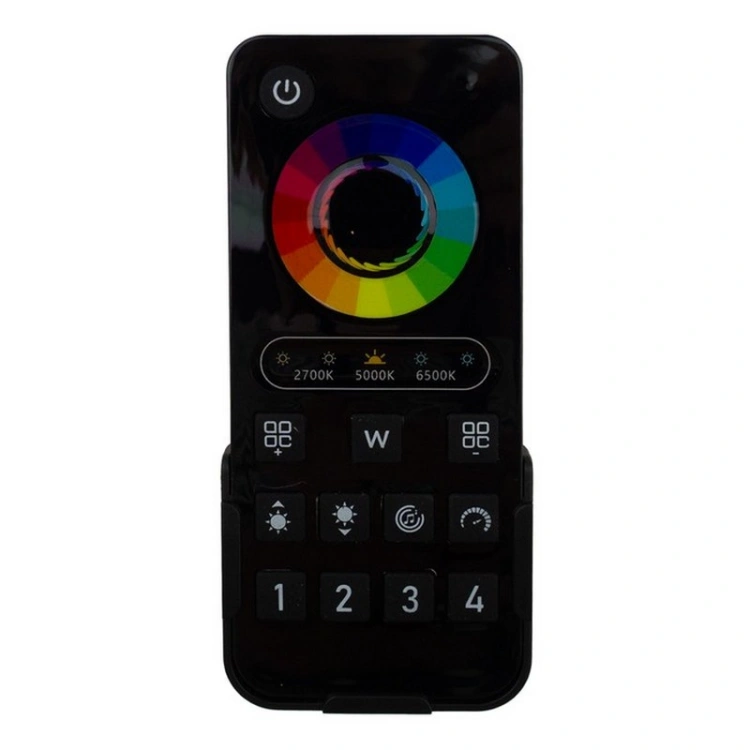 Czarny pilot LED 4-strefowy All-in-One Eco Light