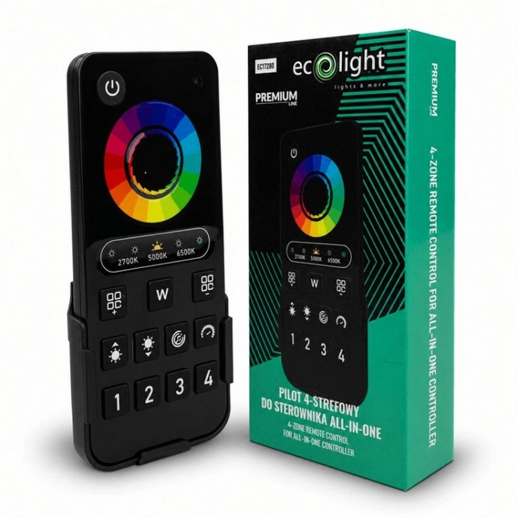 Dotykowe koło barw i przyciski pilota LED Eco Light