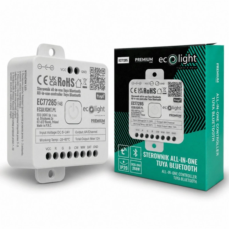 Sterownik LED Bluetooth 5–24 V 12 A Eco Light